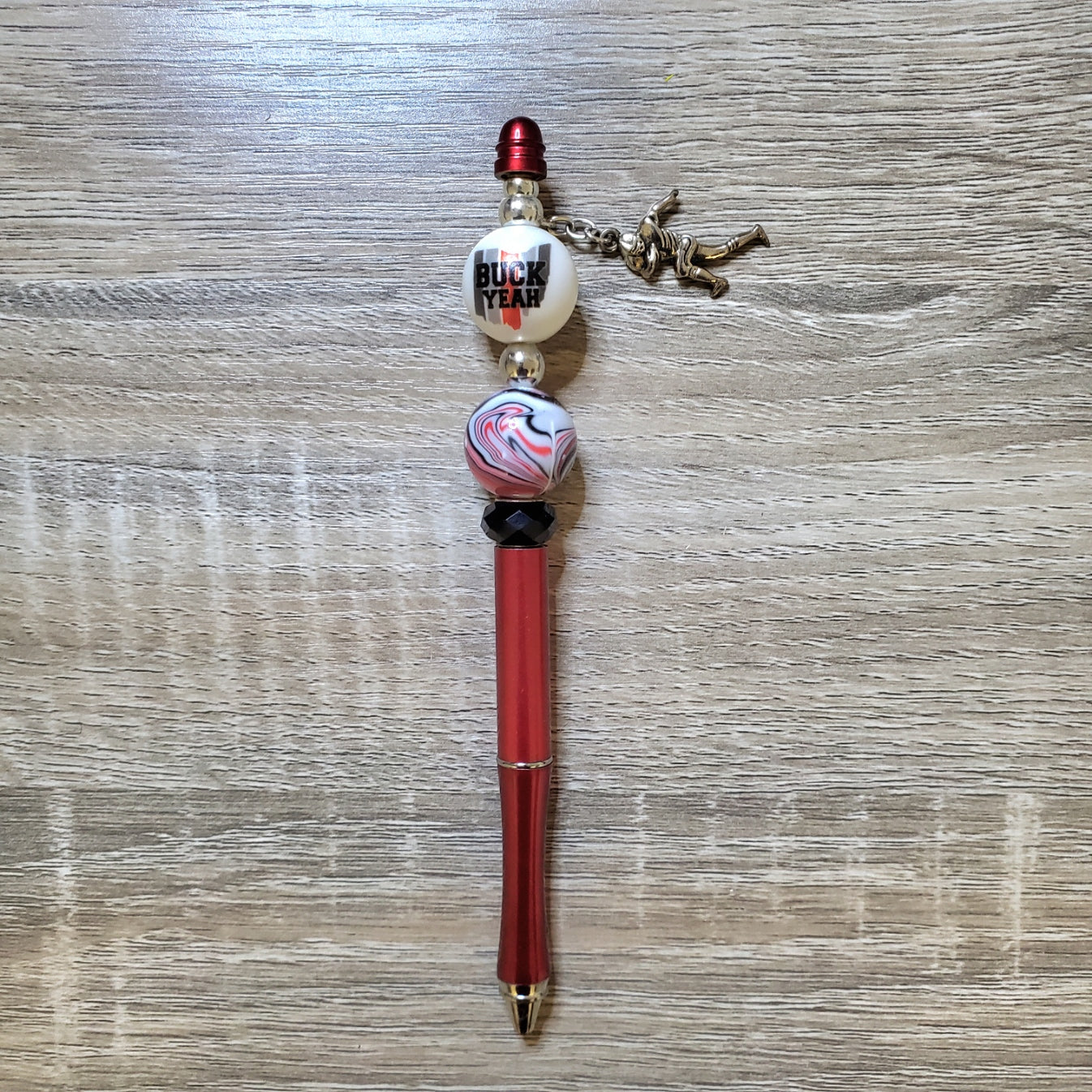 Buck Yeah Beaded Pen