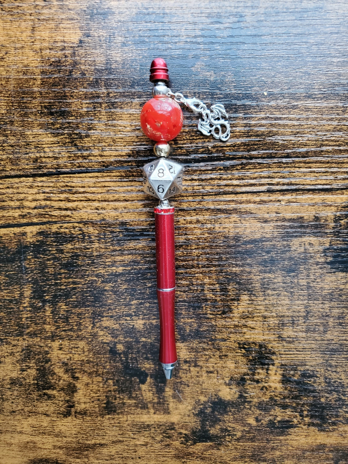 D20 Beaded Pen