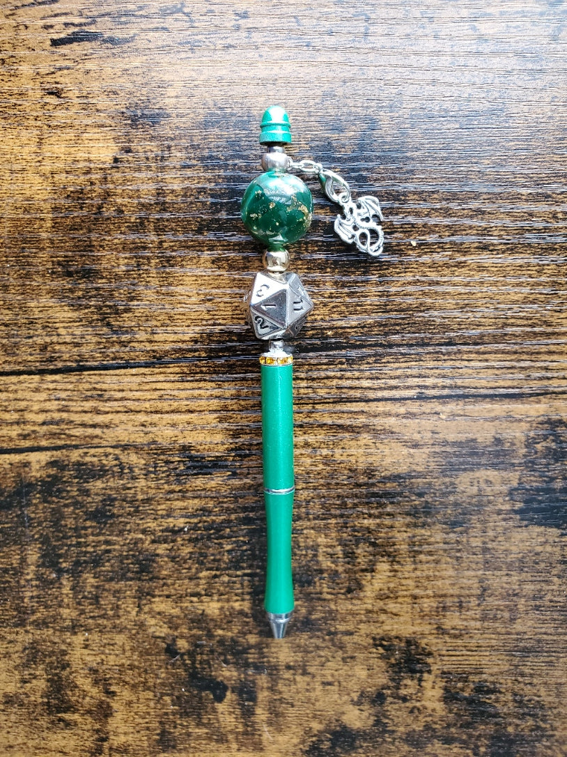 D20 Beaded Pen