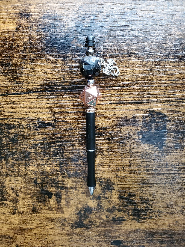 D20 Beaded Pen